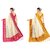 KSUT Multicolor Printed With Blouse Saree