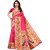 KSUT Pink Woven Design With Blouse Saree