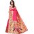 KSUT Pink Woven Design With Blouse Saree