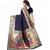 KSUT Blue Woven Design With Blouse Saree