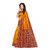 KSUT Mustard Printed With Blouse Saree