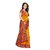 KSUT Mustard Printed With Blouse Saree