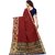KSUT Maroon Printed With Blouse Saree