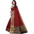 KSUT Maroon Printed With Blouse Saree