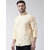 Riag Men's Beige 100% Cotton Casual Shirts