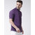 Riag Men's Purple 100% Cotton Casual Shirts