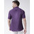 Riag Men's Purple 100% Cotton Casual Shirts