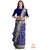 Blue Adtalo Figure Motifs Patola Saree - Single Weave