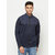 Glito Men Solid Navy Side Pocket Jacket-Track-Upper