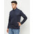 Glito Men Solid Navy Side Pocket Jacket-Track-Upper