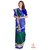 Vijaybhai Patolawala Dark Green  Blue with Gada Border Patola Saree - Single Weave
