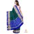 Vijaybhai Patolawala Dark Green  Blue with Gada Border Patola Saree - Single Weave
