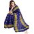 Vijaybhai Patolawala Dark Blue Chandabhat with Hathi Popat Motifs Patola Saree - Single Weave