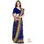 Vijaybhai Patolawala Dark Blue Chandabhat with Hathi Popat Motifs Patola Saree - Single Weave