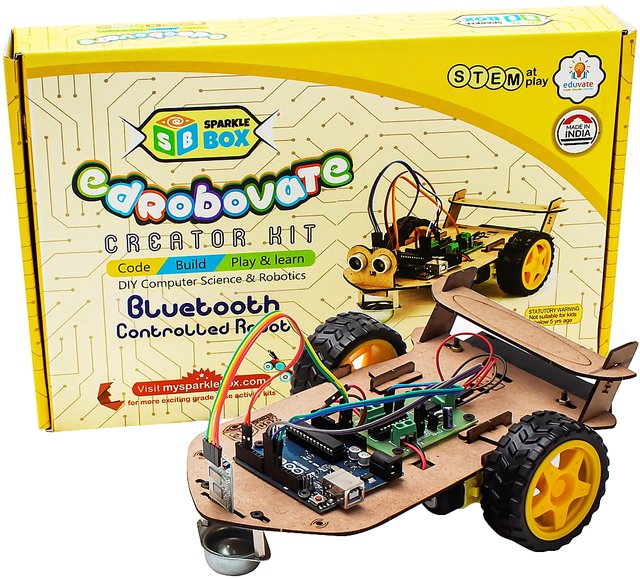Buy Sparklebox DIY Bluetooth Controlled Robot kit Ideal for Age 10 ...