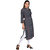 UBER CHIC Women's Blue Rayon Printed Straight Kurta