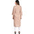 UBER CHIC Women's Brown Rayon Red Printed Straight Kurta