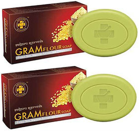 Sadguru Ayu rveda Gram Flour Soap 75gm Pack Of 2