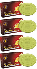 Sadguru Ayu rveda Gram Flour Soap 75gm Pack Of 4