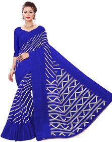 SVB Saree Blue Colour Bandhani Printed Saree