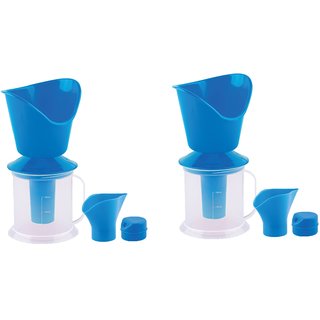 Samurai 3 In 1 Steamer, Steam inhaler for cold and cough, Soothes (Balm effect) Steam Vaporizer (Colour May Vary) - Pack