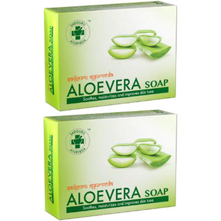 Sadguru Ayu rveda Aloevera Soap 75gm Pack Of 2