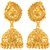 Vighnaharta Trendy Glittering Gold Plated Screw back alloy Jhumki Earring