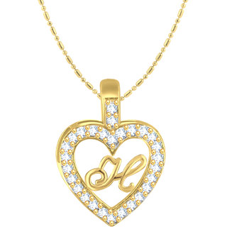 Vighnaharta H Alphabet Pendant H Letter Pendant H initial Pendant