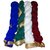 Raj hosiery 100 pure chiffon women fancy dupatta pack of 4