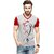 Odoky Men's Ganesha Printed Half Sleeves V-Neck T-Shirt