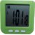 FARP Digital led watch alarm clock white colour table stand clock green colour