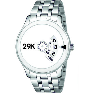 29K-2301 PAIDU WHITE CHAIN  Designer Analogue Steel belt Unique Chakri Paidu watch Boys Analog Watch - For Men