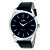 29K 9010 Round Black Dial Leather Strap Partywear/Formal/Casual Boys Smart Analog Watch For Men