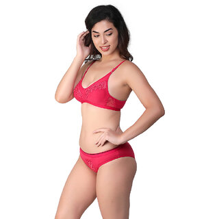 U-Light Aarti Bridal Bra  Panty Set  (Size Bust 28-30 IN  waist 28-30 IN)