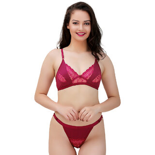 U-Light Sona Bridal Bra  Panty Set  (Size Bust 28-30 IN  waist 28-30 IN)