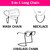 The Color Craft 3-in-1 TWICE  6MM Multi- Pearl GOLDEN  Chain Necklace/Mask Chain - 1127 Brass Chain