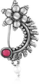 Vighnaharta Oxidised Gold with Artificial stone and beads Alloy Maharashtrian banu Nath Nathiya