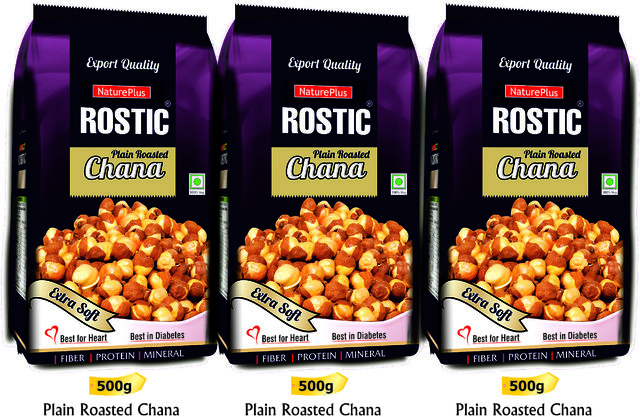 Buy Natureplus Rostic Extra Soft Chana (Plain Rosted Flavor) 470gm ...
