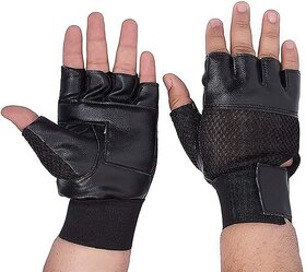 Love4ride Multiple Purpose Leather Gym Gloves For Bike Riding
