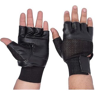 Love4ride Multiple Purpose Leather Gym Gloves For Bike Riding