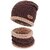 Winter Woolen Unisex Fur Fleece Lined Stylish Beanie Knitted Cap with Neck Warmer for Men and Women (Multi Color)