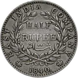 half rupees 1840