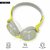 Adcom Junior Studio Wired On-Ear Stereo Headphones with Microphone, Adjustable Leather Padded Cushions and 40mm Drivers