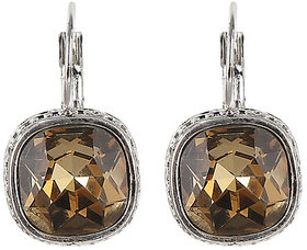 Crystal Stud Earrings for Girls Brass Material Made in India Earrings for Women's Fashion Jewellery for Party