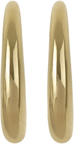 Plain Baali Hoop Earrings for Girls Brass Material Made in India Earrings for Women's Fashion Jewellery for Party