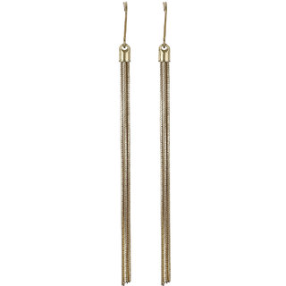 Chain Tasssel Dangler Earrings for Girls Brass Material Made in India Earrings for Women's Fashion Jewellery for Party