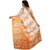 SVB Saree Multicolor Art Silk Block Print Saree Without Blouse