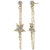Star Dangling Dangler Earrings for Girls Brass Material Made in India Earrings for Women's Fashion Jewellery for Party