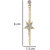Star Dangling Dangler Earrings for Girls Brass Material Made in India Earrings for Women's Fashion Jewellery for Party