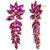 Multicrystals Dangler Earrings for Girls Alloy Material Made in India Earrings for Women's Fashion Jewellery for Party
